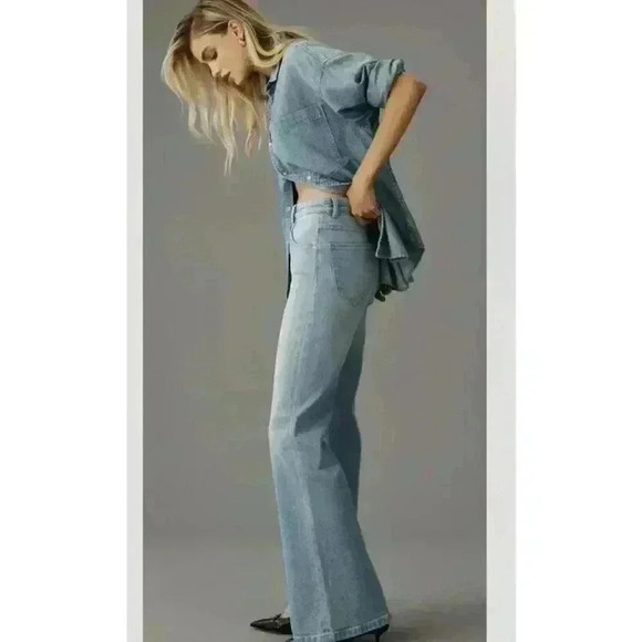 ROLLA’S Womens 24 Eastcoast High-Rise Flare Jeans Light Wash - Picture 1 of 6